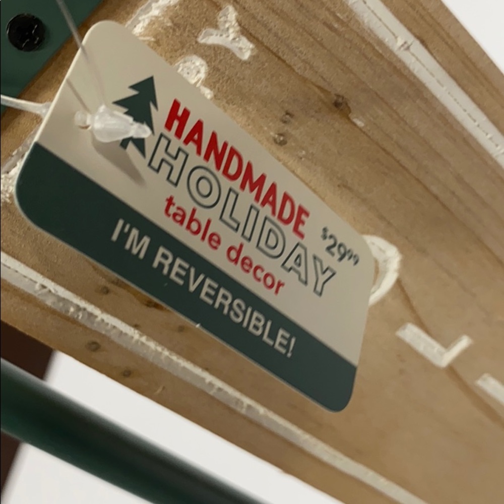 Green Reversible Let it Snow Sign - Picture 3 of 4